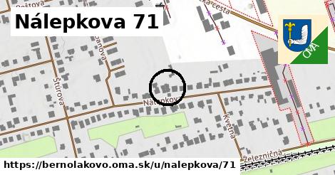 Nálepkova 71, Bernolákovo