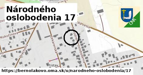 Národného oslobodenia 17, Bernolákovo