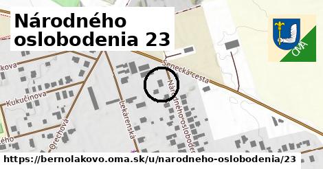 Národného oslobodenia 23, Bernolákovo