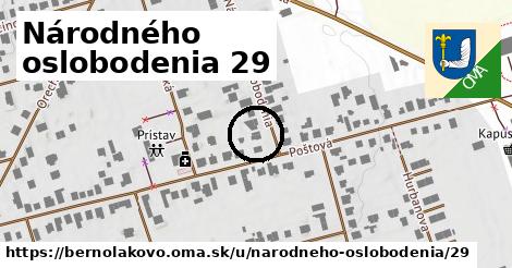 Národného oslobodenia 29, Bernolákovo