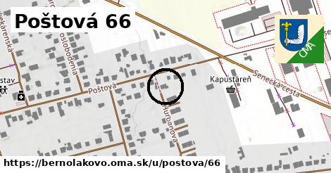 Poštová 66, Bernolákovo