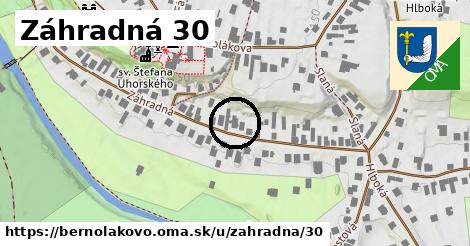 Záhradná 30, Bernolákovo