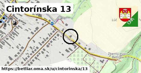Cintorínska 13, Betliar