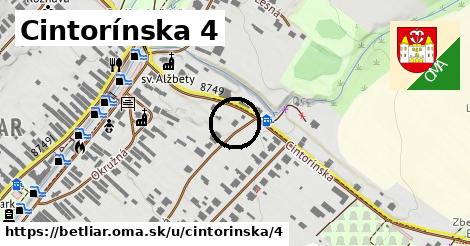 Cintorínska 4, Betliar