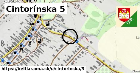 Cintorínska 5, Betliar