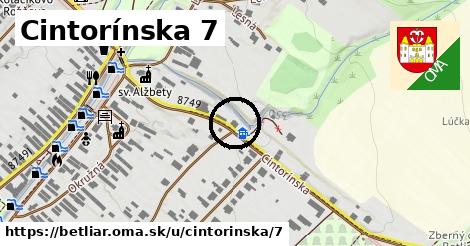 Cintorínska 7, Betliar