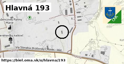 Hlavná 193, Biel