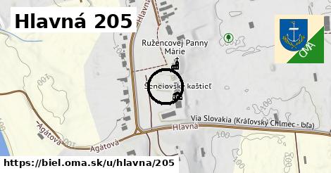 Hlavná 205, Biel