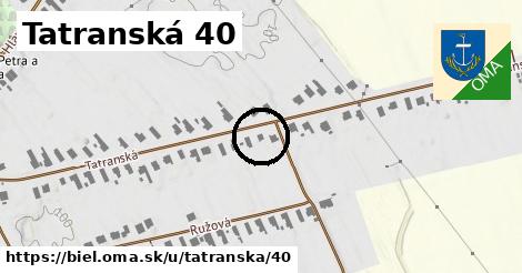 Tatranská 40, Biel