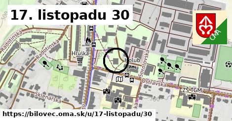 17. listopadu 30, Bílovec