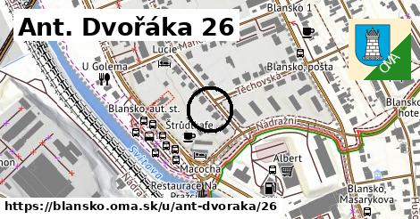 Ant. Dvořáka 26, Blansko