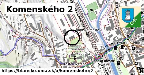 Komenského 2, Blansko