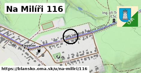 Na Milíři 116, Blansko