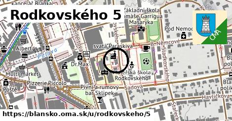 Rodkovského 5, Blansko