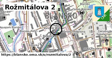 Rožmitálova 2, Blansko