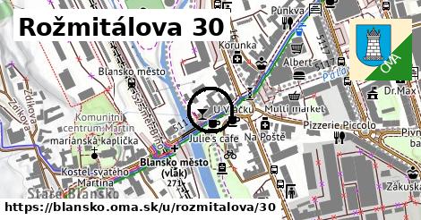 Rožmitálova 30, Blansko