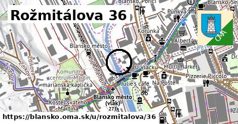 Rožmitálova 36, Blansko