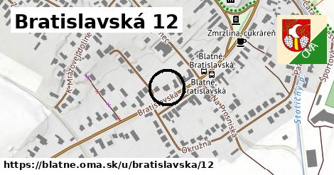 Bratislavská 12, Blatné