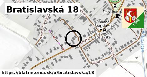 Bratislavská 18, Blatné