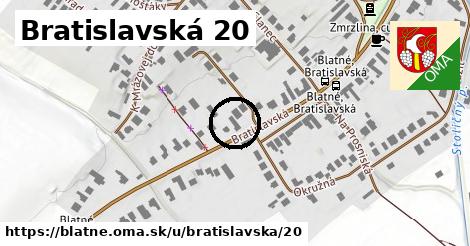 Bratislavská 20, Blatné