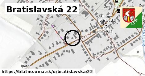 Bratislavská 22, Blatné