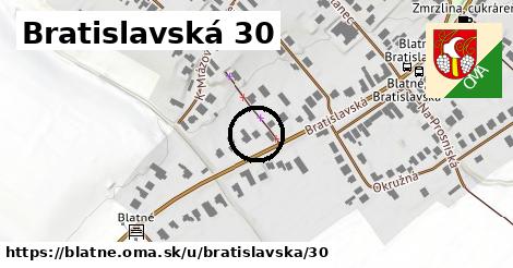 Bratislavská 30, Blatné