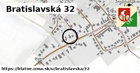 Bratislavská 32, Blatné