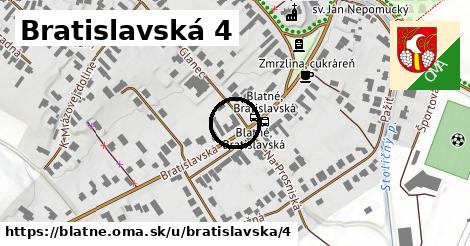 Bratislavská 4, Blatné