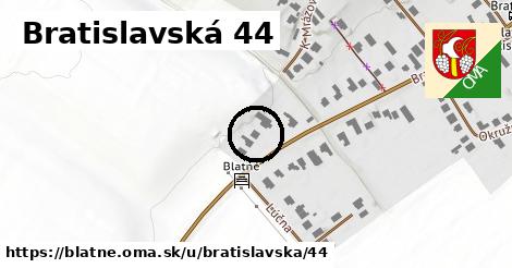 Bratislavská 44, Blatné