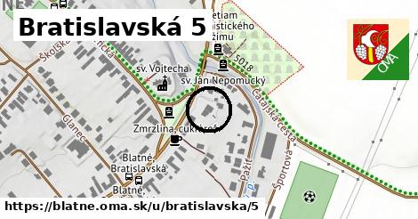 Bratislavská 5, Blatné