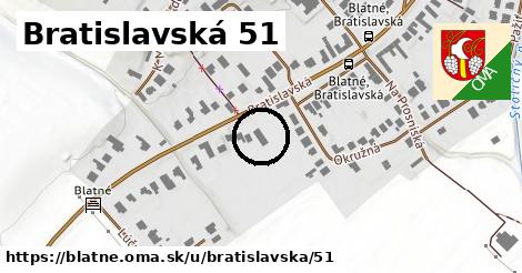 Bratislavská 51, Blatné
