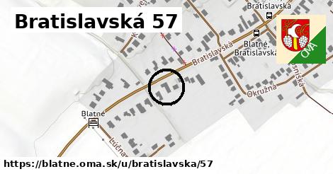 Bratislavská 57, Blatné