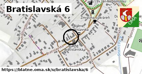 Bratislavská 6, Blatné