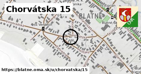 Chorvátska 15, Blatné