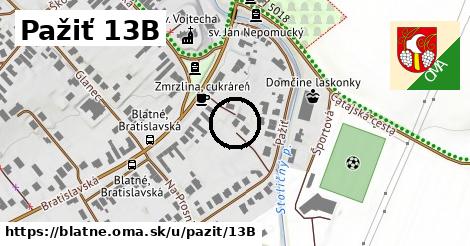 Pažiť 13B, Blatné