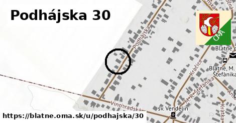 Podhájska 30, Blatné