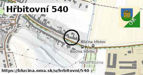 Hřbitovní 540, Blučina