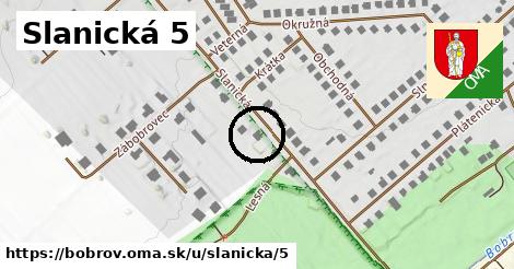 Slanická 5, Bobrov