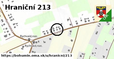 Hraniční 213, Bohumín