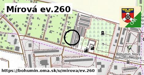 Mírová ev.260, Bohumín