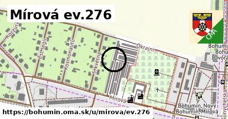 Mírová ev.276, Bohumín