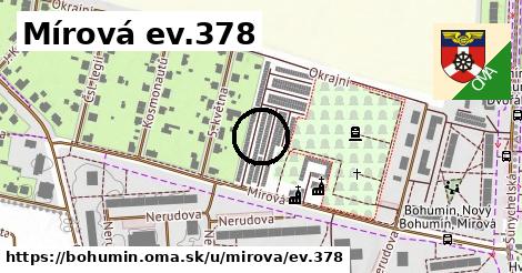 Mírová ev.378, Bohumín