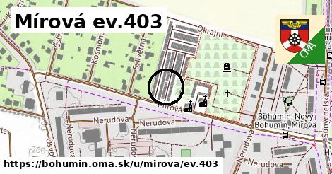 Mírová ev.403, Bohumín