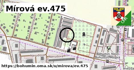 Mírová ev.475, Bohumín