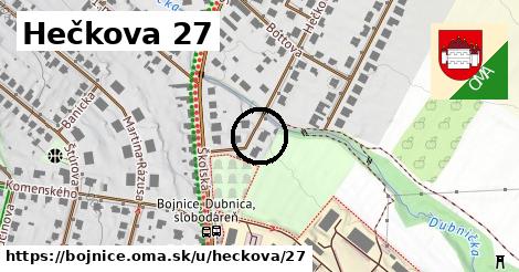 Hečkova 27, Bojnice