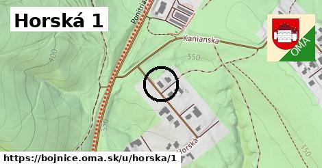 Horská 1, Bojnice