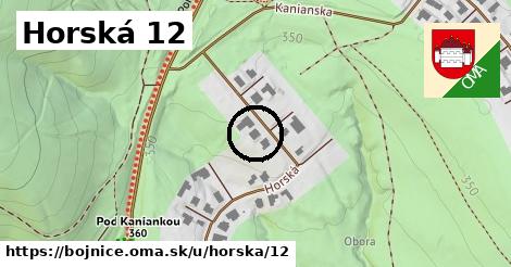 Horská 12, Bojnice