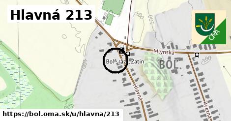 Hlavná 213, Boľ