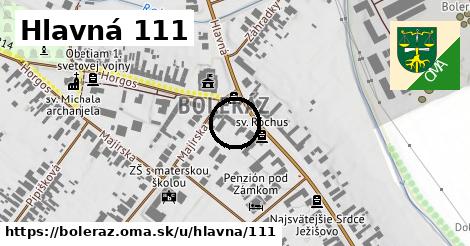 Hlavná 111, Boleráz