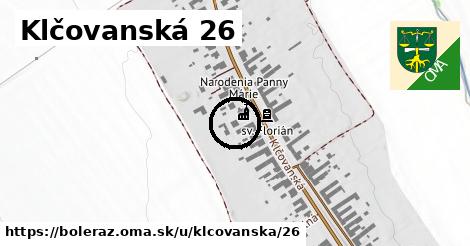 Klčovanská 26, Boleráz